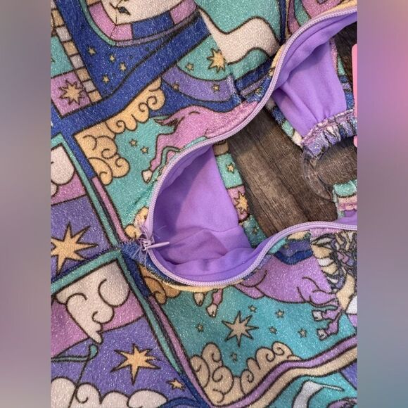 Eden Flattering Glitter Lurex Multi-Coloured Jumpsuit #21 - Picture 11 of 11